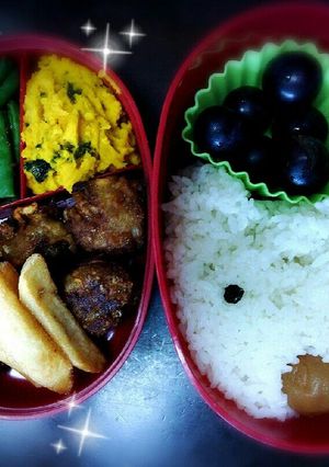 白いご飯でキャラ弁★リサ&ガスパール-レシピのメイン写真