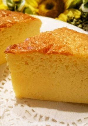小麦粉ゼロ☆しっとり♪スフレチーズケーキ-レシピのメイン写真