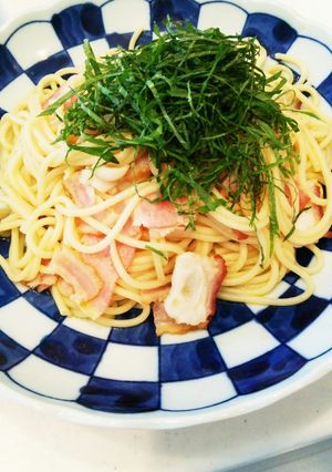 大葉香るタコのペペロンチーノ-レシピのメイン写真