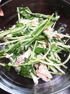 水菜とツナのマヨ和え-レシピのメイン写真