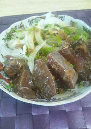 鰹の漬けサラダ-レシピのメイン写真