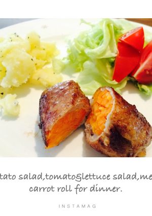 豚バラで!肉巻き人参ロール☆★-レシピのメイン写真