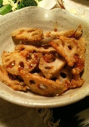 レンコンの豆板醤にんにくソースあえ-レシピのメイン写真