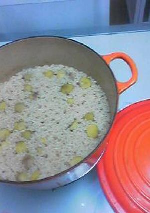 ルクルーゼで玄米栗ご飯-レシピのメイン写真