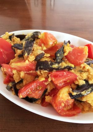 生キクラゲとトマトと玉子の中華炒め-レシピのメイン写真