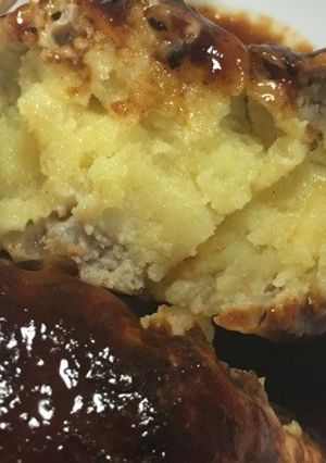 ホクホク♪ポテトが入ったハンバーグ♪-レシピのメイン写真