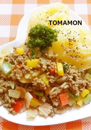 ドイツ気分♡キーマカレーベイクドポテト♥-レシピのメイン写真