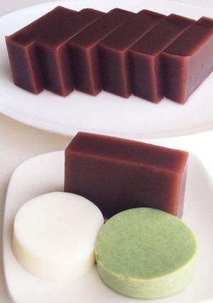 水ようかんとミルクプリンと抹茶プリン-レシピのメイン写真