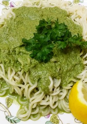 バジルと青しその簡単ぶっかけ塩ラーメン-レシピのメイン写真
