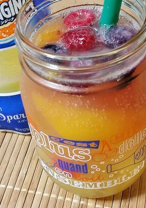 オランジーナで飲むフルーツゼリー♪-レシピのメイン写真