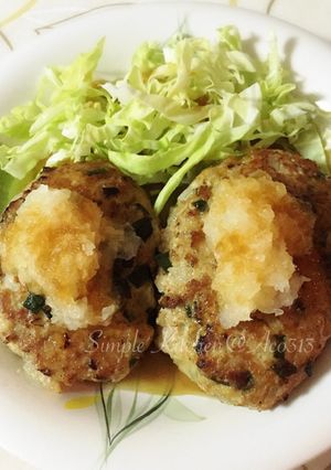 ニラ豆腐ハンバーグ-レシピのメイン写真