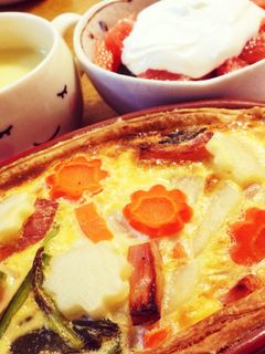 野菜たくさんキッシュ-レシピのメイン写真