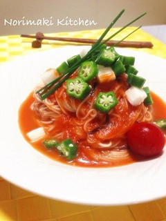 簡単☆そうめんde和風トマトカッペリーニ-レシピのメイン写真