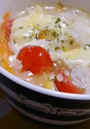 根菜とトマトの洋風雑炊♪-レシピのメイン写真