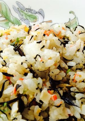 超簡単５分でできるヘルシーひじき炒飯-レシピのメイン写真