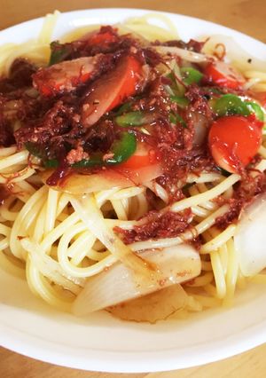 あんかけコンビーフパスタ-レシピのメイン写真