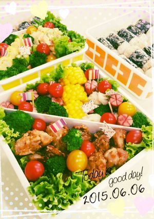 初☆行楽弁当-レシピのメイン写真
