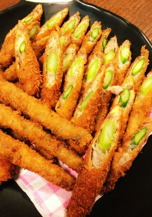 うまっ！アスパラの豚肉巻き巻きカツ！-レシピのメイン写真