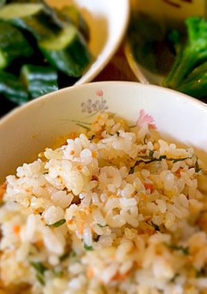 冷ご飯で作る、シソ香る炊き込みご飯-レシピのメイン写真