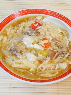 塩ラーメンで♪ピリ辛野菜たっぷり酸辣湯-レシピのメイン写真