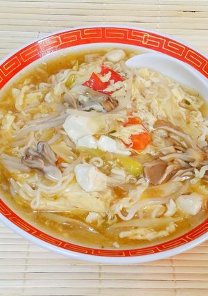 塩ラーメンで♪ピリ辛野菜たっぷり酸辣湯-レシピのメイン写真