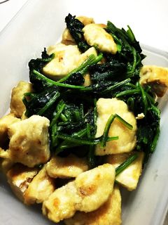 鶏胸肉とほうれん草の生姜炒め-レシピのメイン写真