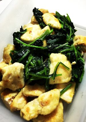 鶏胸肉とほうれん草の生姜炒め-レシピのメイン写真