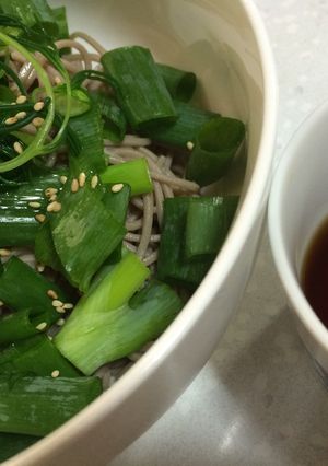 九条ネギとおかひじきのシャキシャキお蕎麦-レシピのメイン写真