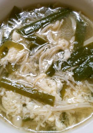 簡単♪ えのきと ニラ 卵の中華スープ！-レシピのメイン写真