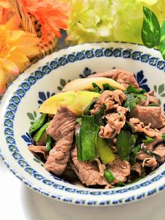 簡単♪牛肉&ニラネギ炒め-レシピのメイン写真