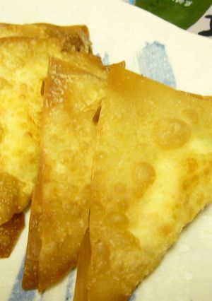 ゆずとんからしで揚げワンタン-レシピのメイン写真