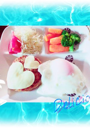 豆腐でヘルシーロコモコプレート❋-レシピのメイン写真