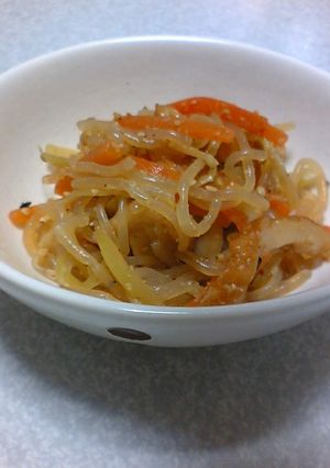 大根の皮＆残り物☆キンピラ-レシピのメイン写真