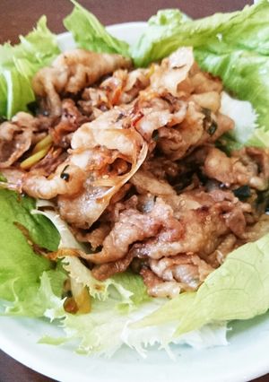 ニラダレで豚の甘辛炒め 美味しいよっ-レシピのメイン写真