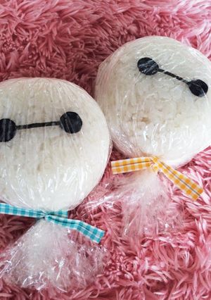 超簡単 ベイマックス ラップ巻きおにぎり-レシピのメイン写真
