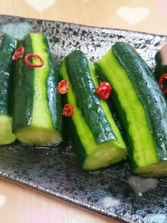 めんつゆとごま油の漬物-レシピのメイン写真