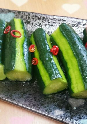 めんつゆとごま油の漬物-レシピのメイン写真