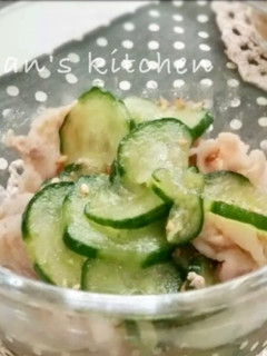 夏の副菜♪豚と胡瓜の酢の物-レシピのメイン写真