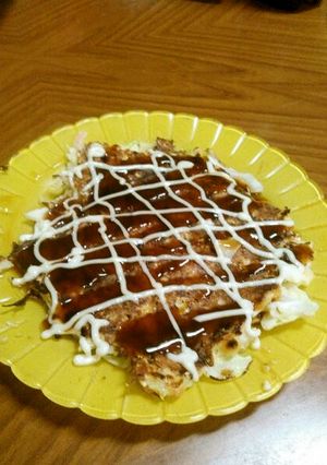 豆腐と長いものヘルシー海鮮お好み焼き-レシピのメイン写真