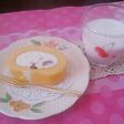 いちごのロールケーキ