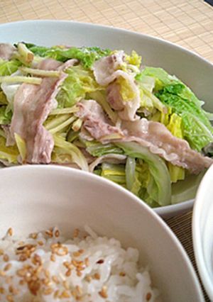 白菜と豚肉の酒蒸し-レシピのメイン写真