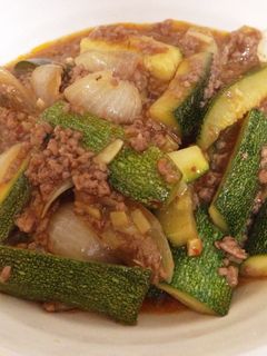 ズッキーニの麻婆炒め-レシピのメイン写真