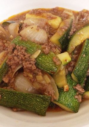 ズッキーニの麻婆炒め-レシピのメイン写真