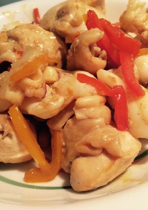簡単！鶏とイカの豆板醤炒め-レシピのメイン写真