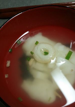 簡単餅入りお吸い物-レシピのメイン写真