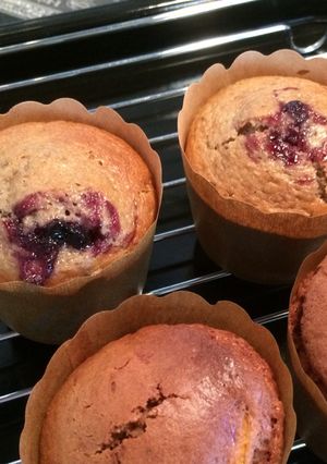 ジャムとHMのブルーベリーカップケーキ-レシピのメイン写真