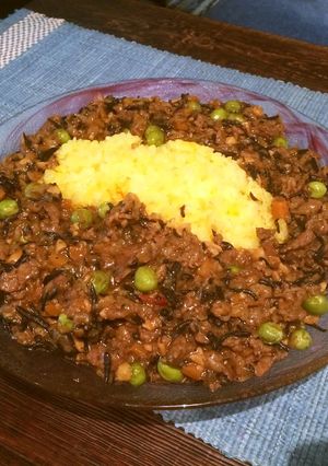 カレールーで★納豆ヒジキ辛口ドライカレー-レシピのメイン写真