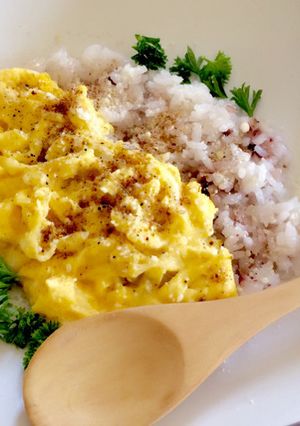 時短朝食！スクランブルエッグご飯-レシピのメイン写真
