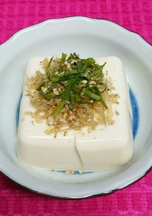 豆腐のカリカリしらす炒めのせ-レシピのメイン写真