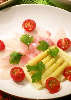 ホワイトアスパラと白身のカルパッチョ-レシピのメイン写真